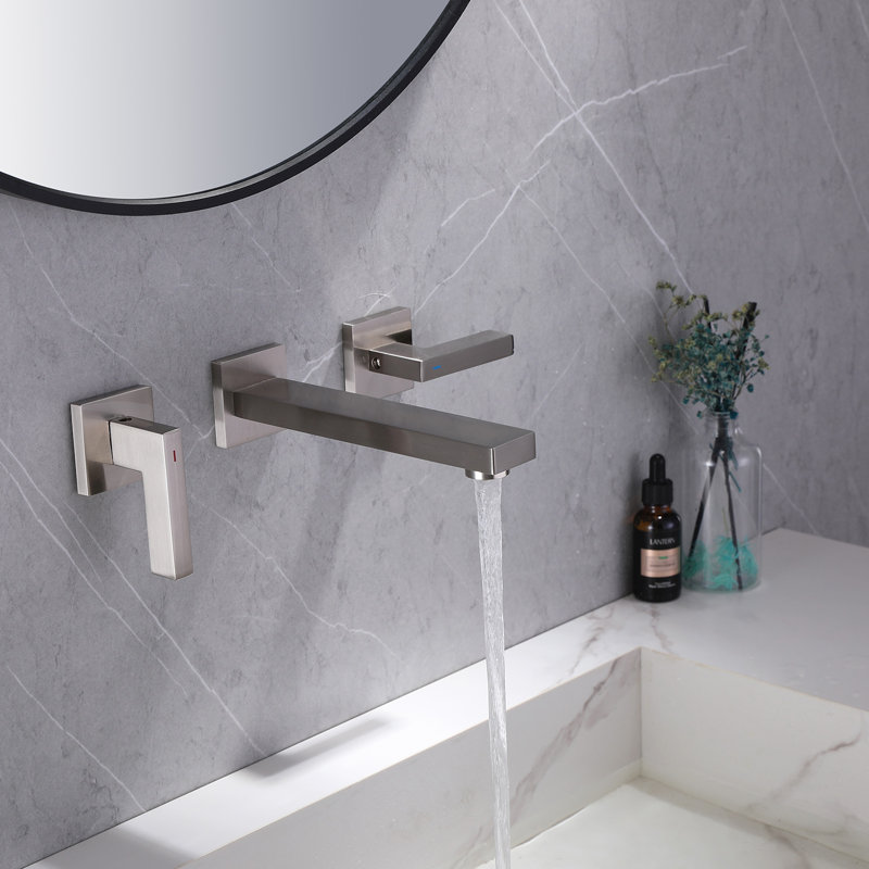 VIBRANTBATH Wall Mounted Faucet 2-handle Bathroom Faucet & Reviews ...
